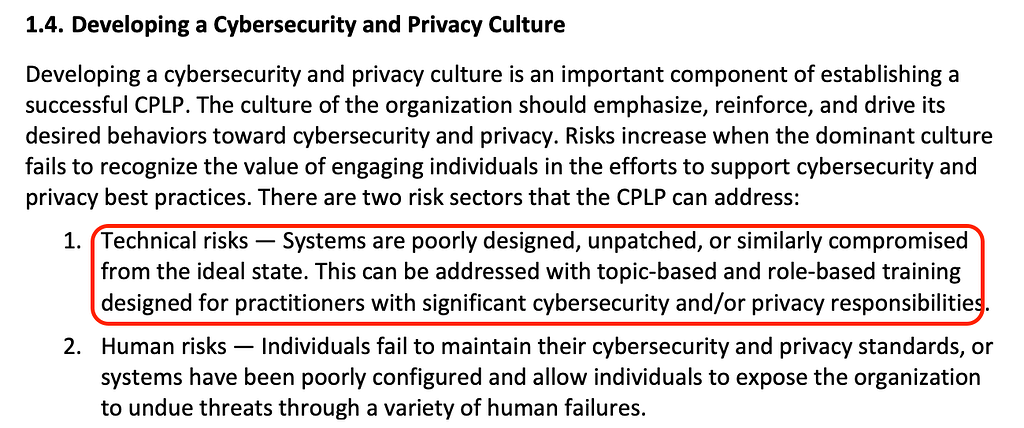 The Need For Tailored Secure Code Training - Aligning with NIST Cybersecurity and Privacy Learning Program