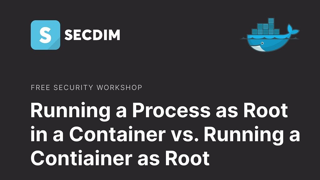 Running a process as root in a container vs running a container as root