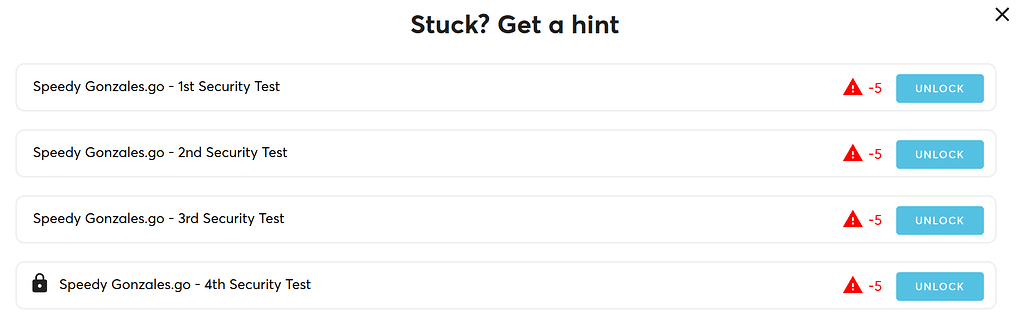 Hints for SpeedyGonzales