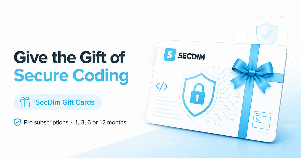 SecDim Gift Cards are now available!