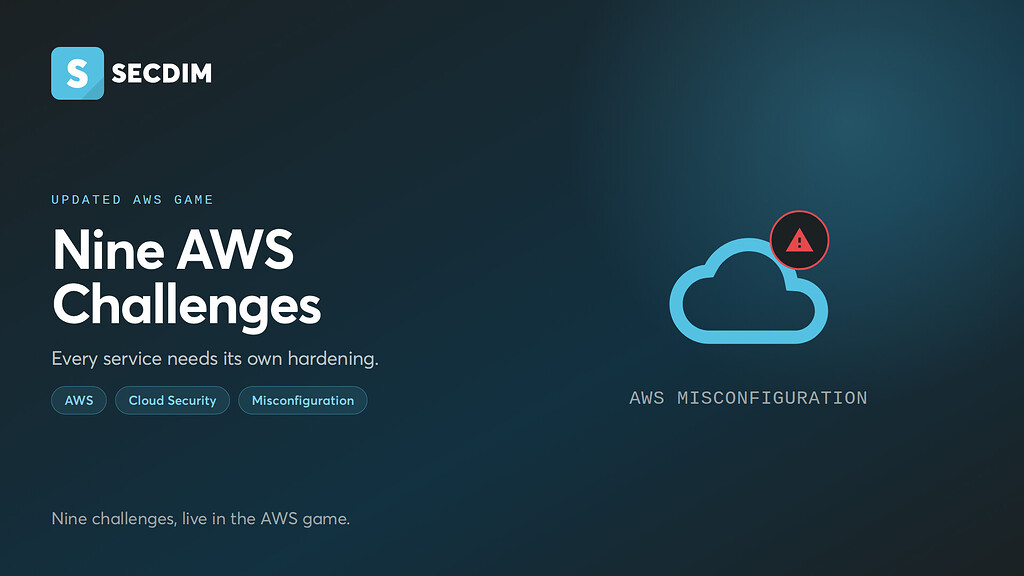 Nine AWS challenges, updated