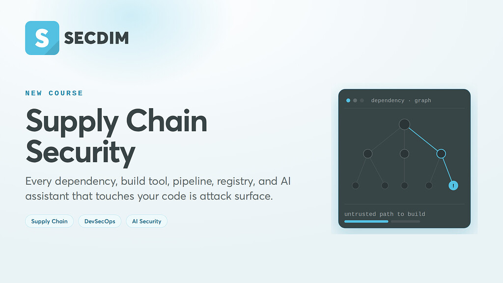 New course: Supply Chain Security