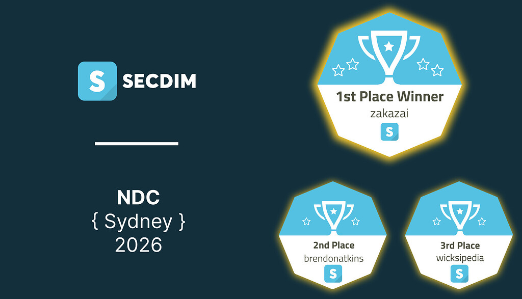 NDC Sydney 2026 Winners