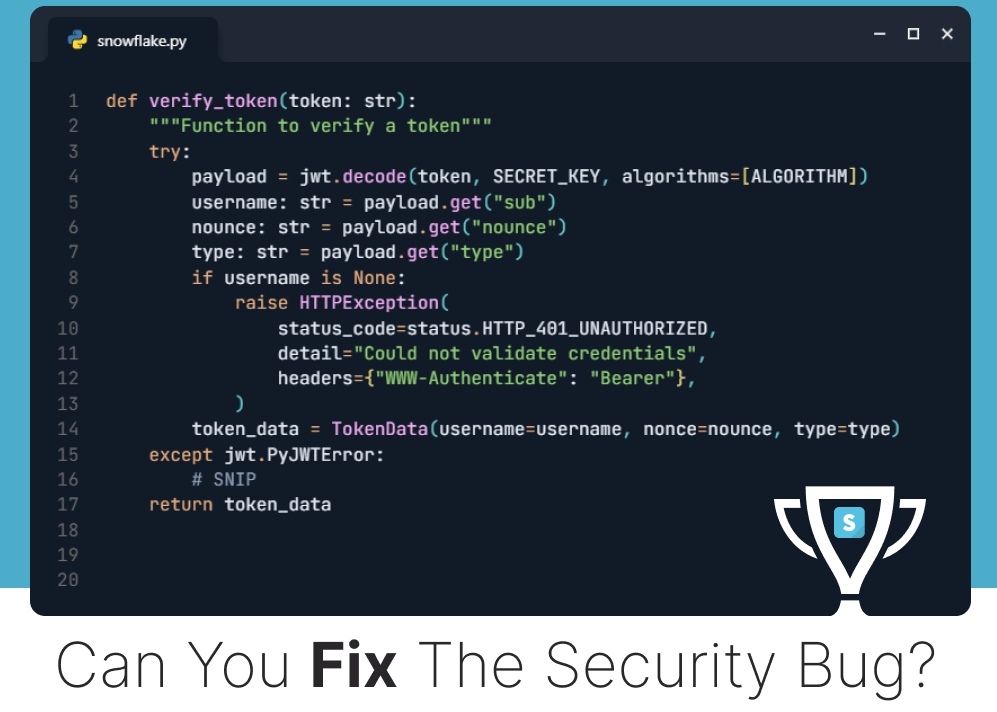 Secure Coding Contest - Snowflake Breach